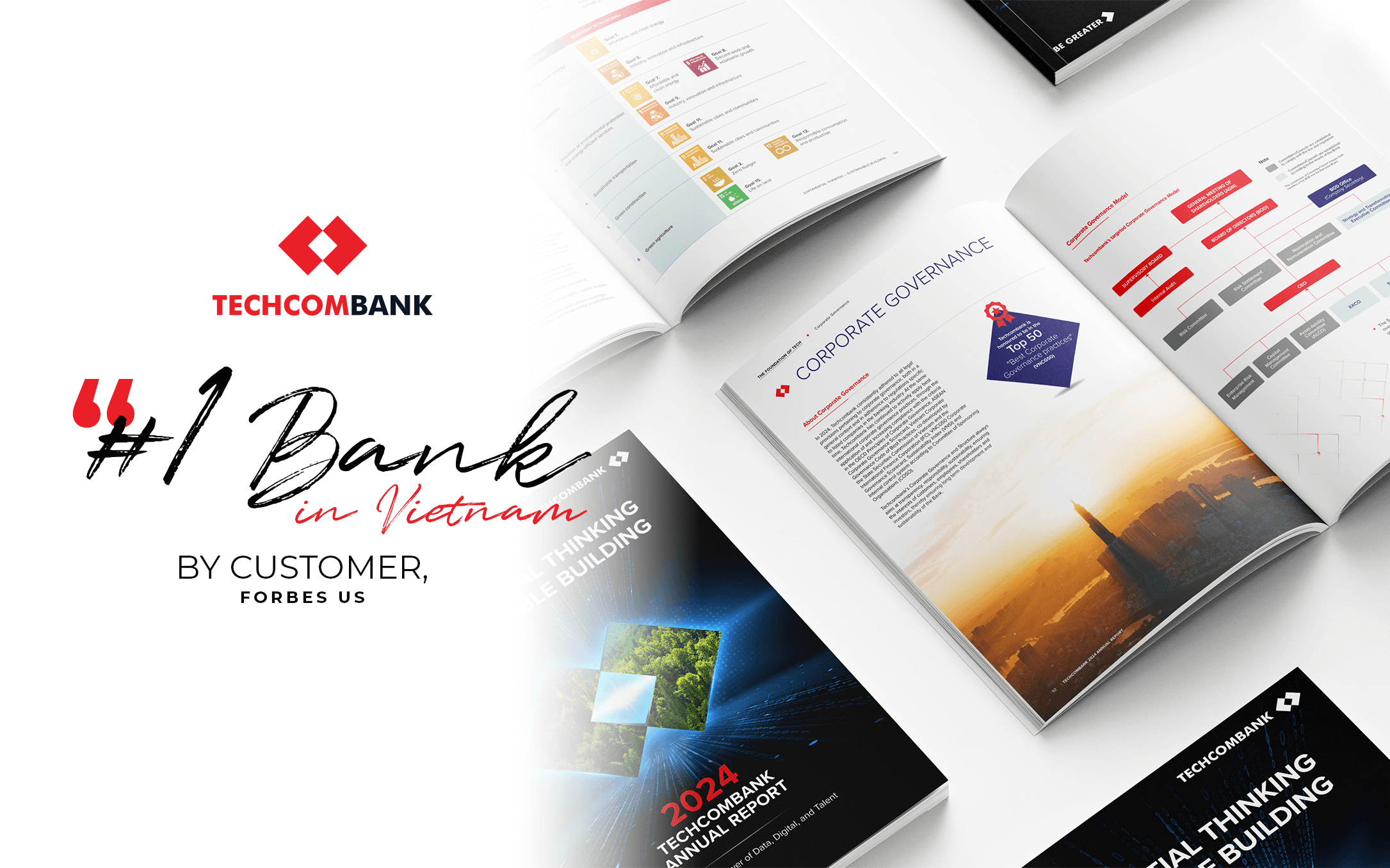 Annual report design for Techcombank