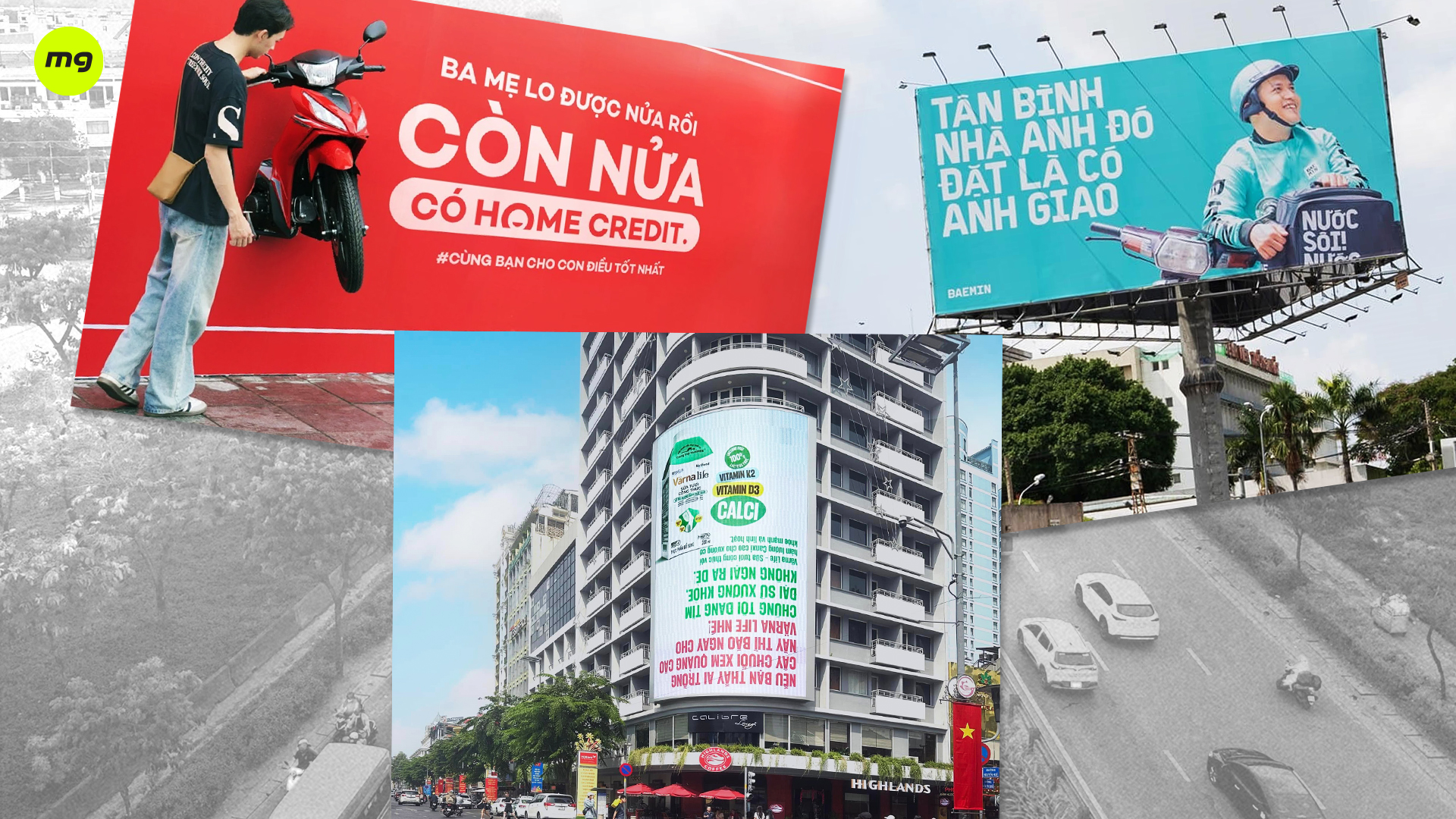 OOH billboard advertising in Vietnam with high visibility but low differentiation