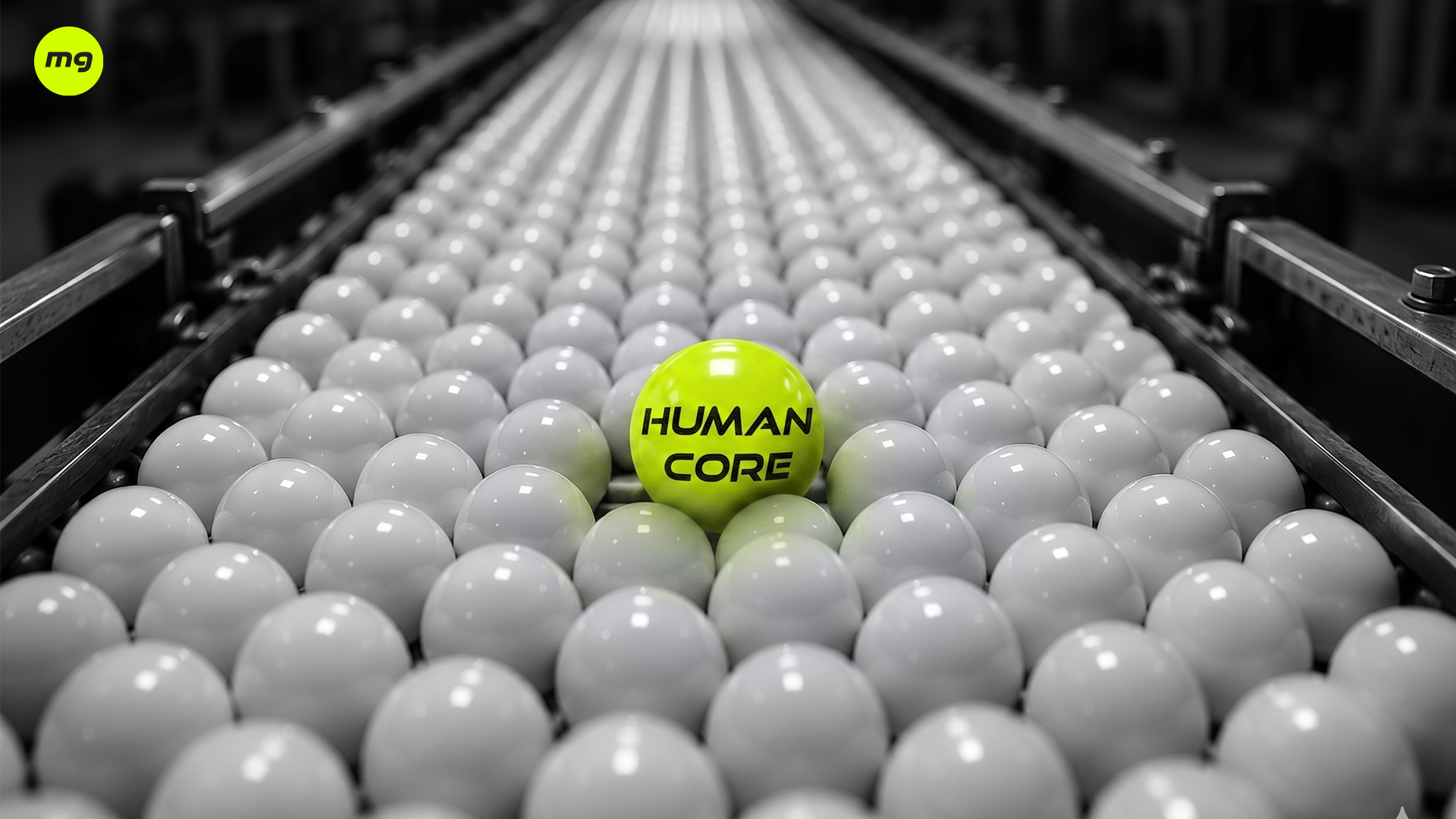 Human core as your brand's sharpest edge in an AI-saturated market.